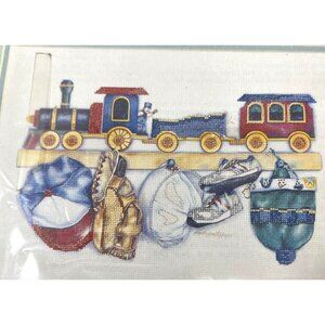 Simplicity Countless Cross Stitch Kit Nat Depot 12x9 Inches Baseball Train Desig